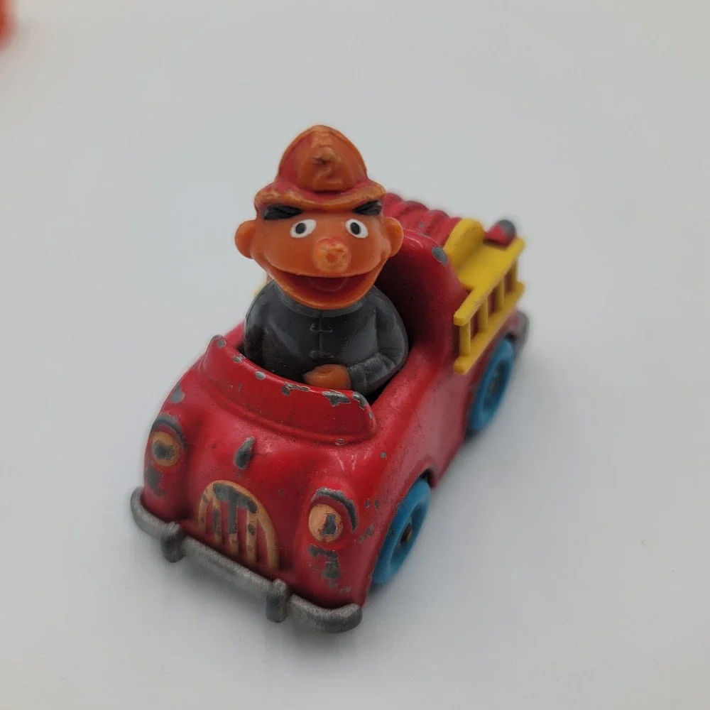 Vintage Sesame Street Playskool Diecast Cars Bert Oscar Ernie 1981 1983 Lot of 3